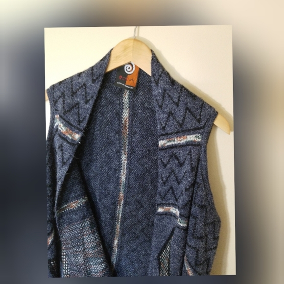 Edin Aztec print open cardigan - Picture 3 of 6